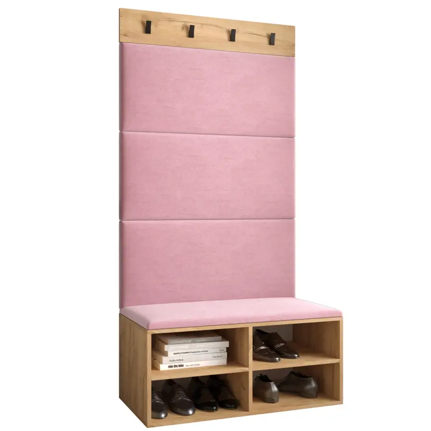 Predsieňový nábytok Miro dub craft panel ružový