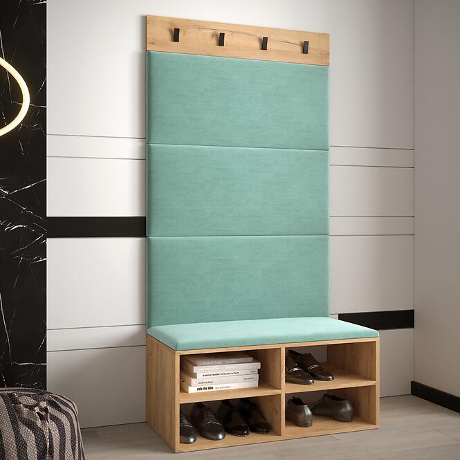 Predsieňový nábytok Miro dub craft panel mätový