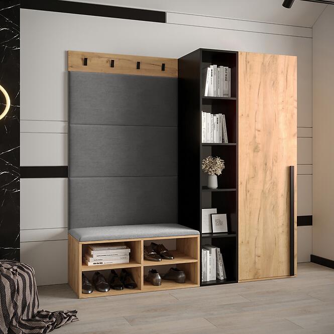 Predsieňový nábytok Miro dub craft panel sivý