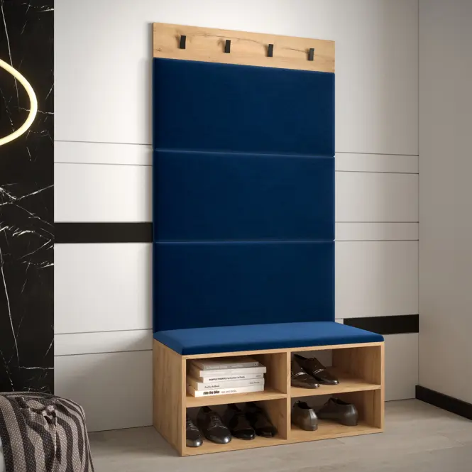 Predsieňový nábytok Miro dub craft panel modrá