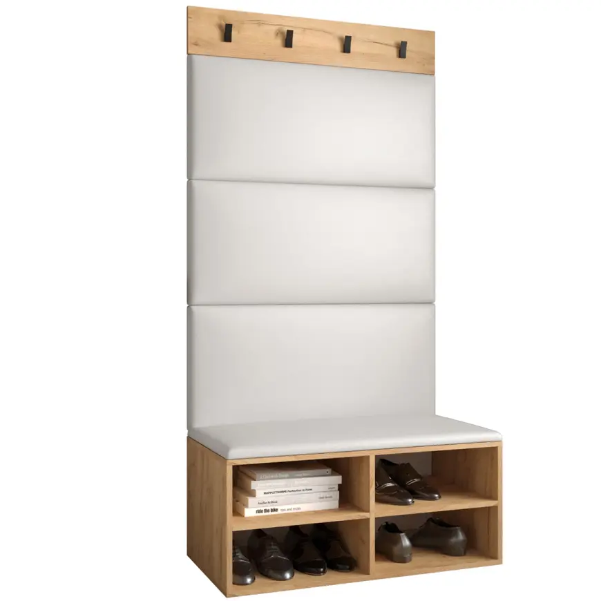 Predsieňový nábytok Miro dub craft panel biela