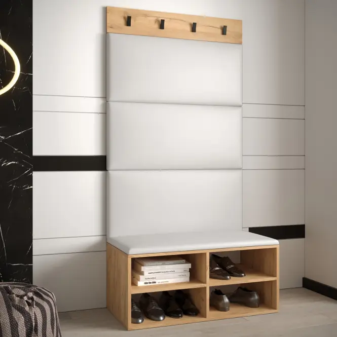 Predsieňový nábytok Miro dub craft panel biela,3