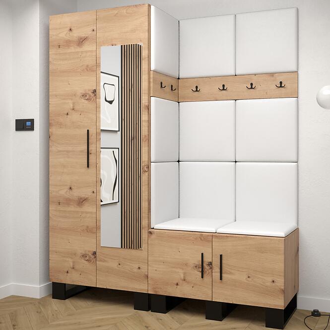 Predsieňový nábytok s vešiakom Artin dub artisan
