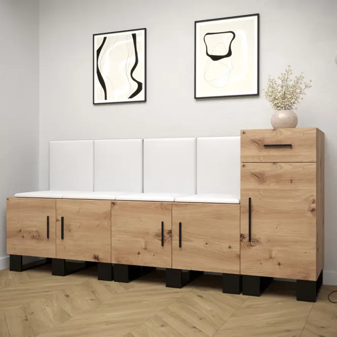Predsieňový nábytok s vešiakom Artin dub artisan