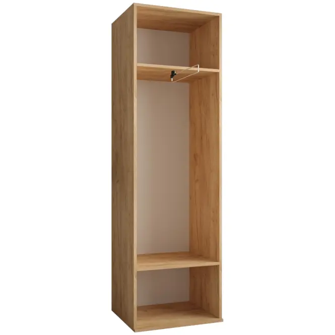 Skriňa Miro dub craft/čierna matná
