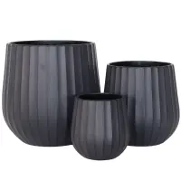 Kvetináč lc5067-3s /17x17x17/čierna