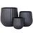 Kvetináč lc5067-3s /17x17x17/čierna