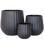 Kvetináč lc5067-3s /22.5x22.5x22.5/čierna