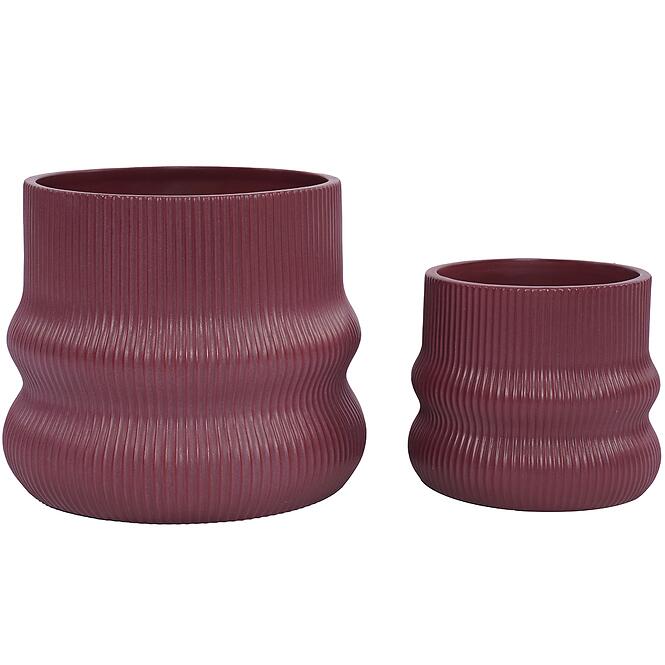 Kvetináč lc5083-2s /15.5x15.5x13.5/bordová
