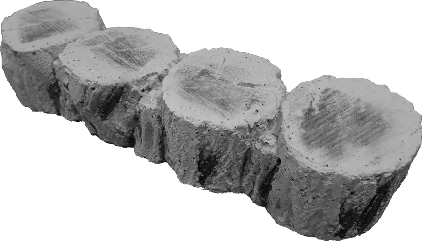 Záhradná obruba Breza - imitácia dreva 36,4x10x8 cm