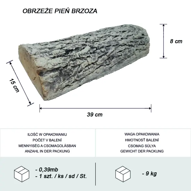 Nášľapný kameň 39x15x8 Breza