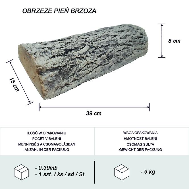 Nášľapný kameň 39x15x8 Breza,2
