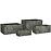 Kvetináč 102255 zelená camo 44X25X19H