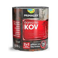 Primalex Farba Na Metal 2v1 9005 Černá  0.75l
