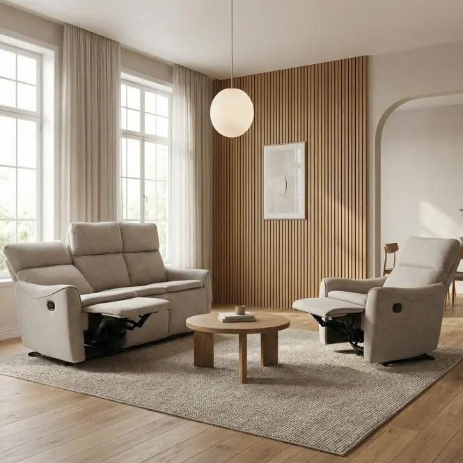 Sedačka s dvoma funkciami relax Belloro béžová,11