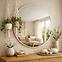 Okrúhle dekoratívne zrkadlo FI80 WHITE,2