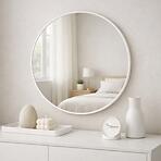 Okrúhle dekoratívne zrkadlo FI80 WHITE