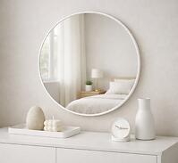 Okrúhle dekoratívne zrkadlo FI80 WHITE
