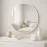 Okrúhle dekoratívne zrkadlo FI80 WHITE