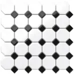 Mozaika Octagon White Classic Mat 29,3/29,3
