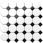 Mozaika Octagon White Classic Mat 29,3/29,3