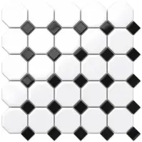 Mozaika Octagon White Classic Mat 29,3/29,3