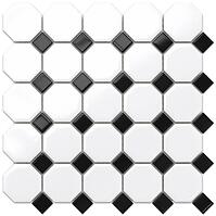 Mozaika Octagon White Classic Mat 29,3/29,3