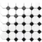 Mozaika Octagon White Classic Mat 29,3/29,3