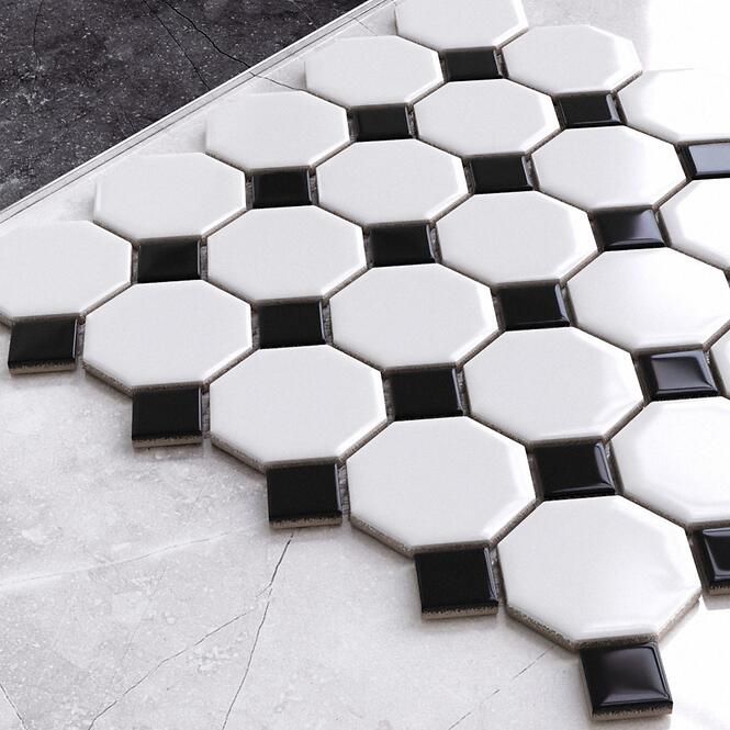 Mozaika Octagon White Classic Mat 29,3/29,3
