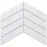 Mozaika Big Chevron White 21,5/31,6