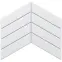 Mozaika Big Chevron White 21,5/31,6
