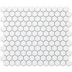 Mozaika hexagon White Mat Small 26/30
