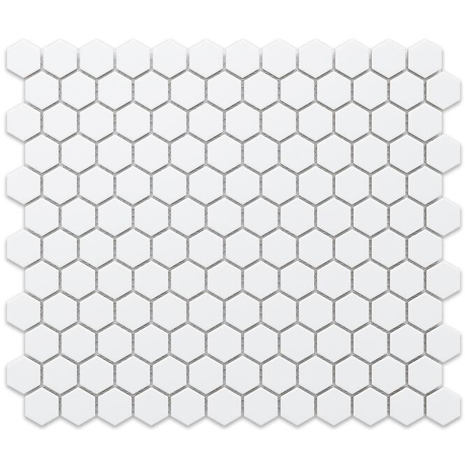Mozaika hexagon White Mat Small 26/30
