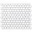 Mozaika hexagon White Mat Small 26/30