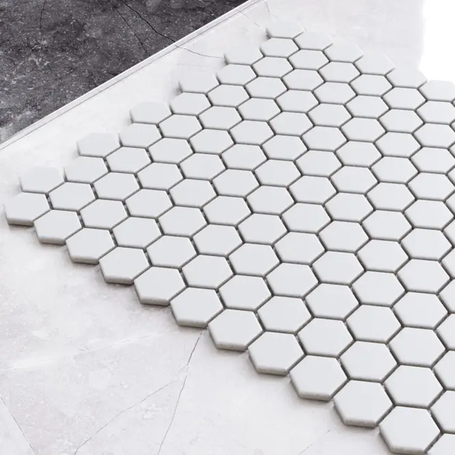 Mozaika hexagon White Mat Small 26/30
