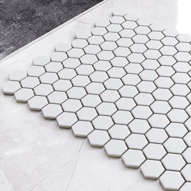 Mozaika hexagon White Mat Small 26/30,2
