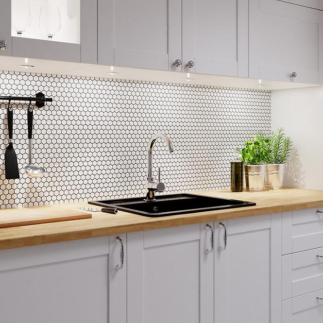 Mozaika hexagon White Mat Small 26/30