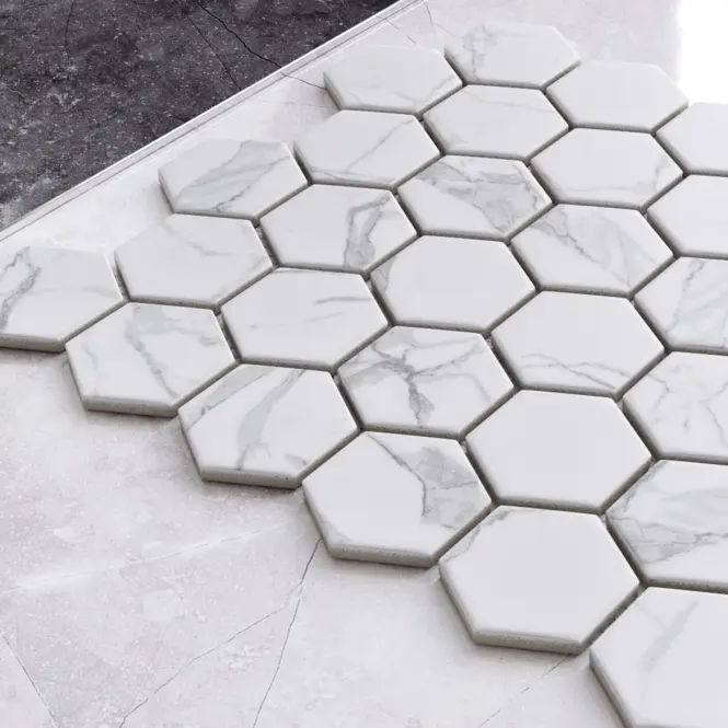 Mozaika hexagon Classic Carrara Mat 27,7/32,3