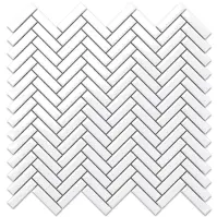 Mozaika Mini Chevron White Gloss 27/28