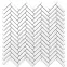 Mozaika Mini Chevron White Gloss 27/28