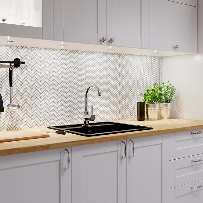 Mozaika Mini Chevron White Gloss 27/28