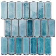 Mozaika hexagon Long Silk Blue 27,9/27,9