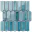 Mozaika hexagon Long Silk Blue 27,9/27,9