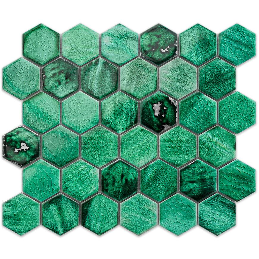 Mozaika hexagon Mykonos Green 27/31,2