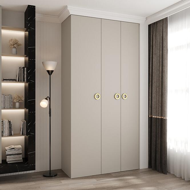Skriňa Como 1-120 (40) kašmír/zlatá,9