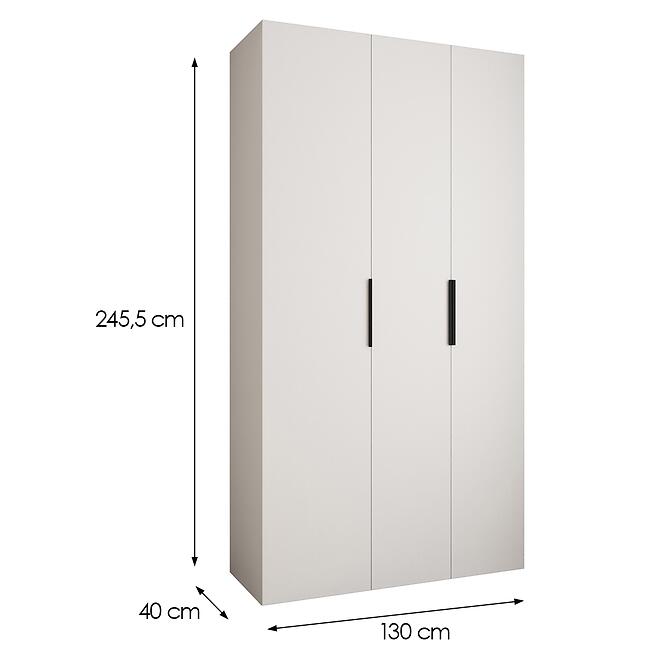 Skriňa Como 4-130 (40) biela/čierna