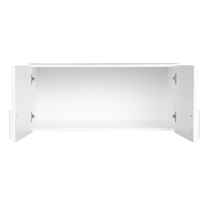 Nadstavec na skriňu Snow 02a  91 cm  lesklá/biela alpská,3
