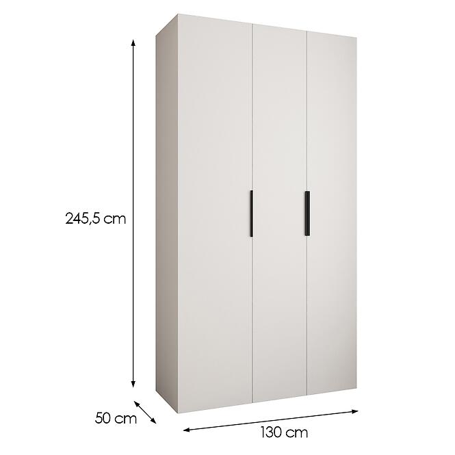 Skriňa Como 4-130 (50) biela/čierna