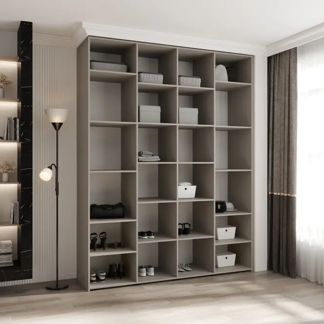 Skriňa Como 4-190 (50) kašmír/čierna