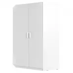 Rohová skriňa 117 cm biela lesklá/biela alpská Snow 06